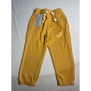 Cat Jack Toddler Boys Girls Yellow Jogger Sweatpants Easy On Off Size 2T